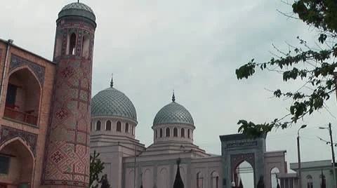 Dzhuma Mosque in Tashkent Uzbekistan Stock Footage