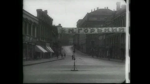Dziga Vertov - Man with a Movie Camera (1929) Stock Footage
