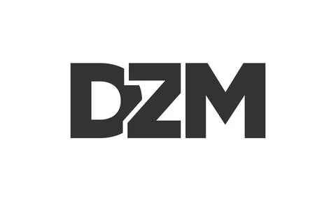 DZM logo design template with strong and modern bold text. Initial based ve.. イラスト素材