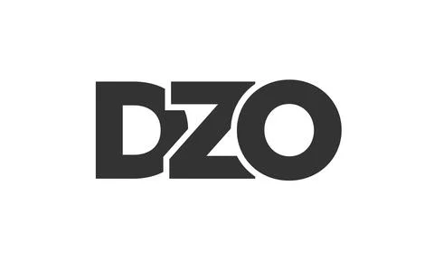 DZO logo design template with strong and modern bold text. Initial based ve.. Stock Illustration