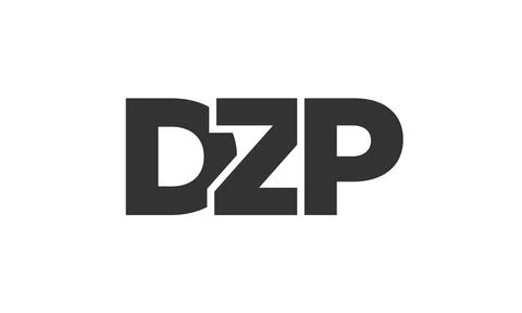 DZP logo design template with strong and modern bold text. Initial based ve.. Stock Illustration