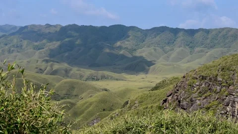 Dzukou Valley Landscape - Clouds Timelapse Stock Footage 345631504