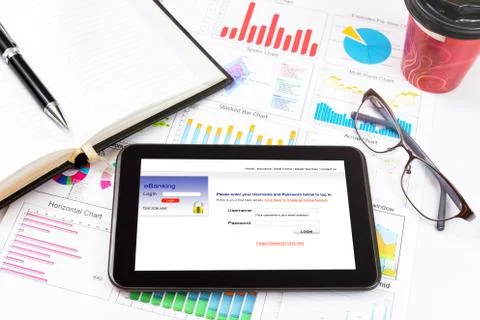 E banking. Stock Photos