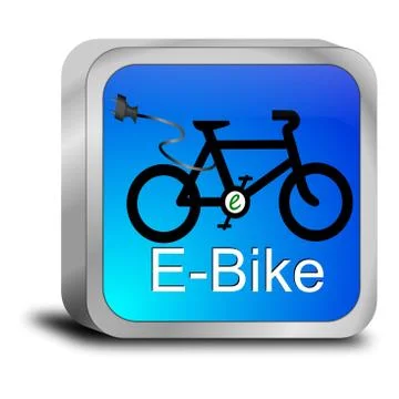 E-Bike Button Stock Illustration