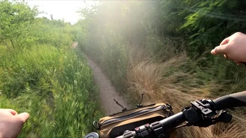 E-bike Pov. Ride An Electric Bike. 