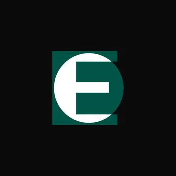 E bold letter mark logo vector illustration Illustrazione stock