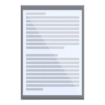 E-book bookshelf application icon, cartoon style 스톡 일러스트