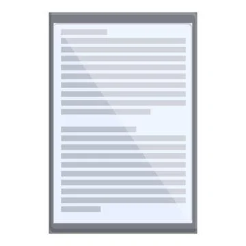 E-book bookshelf application icon, cartoon style Illustrazione stock