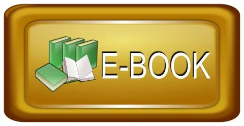 E-Book Button Illustrazione stock