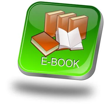 E-Book Button Illustrazione stock