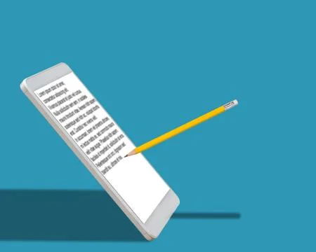 E-Book Concept Background Stock Photos