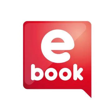 E -book. Electronic Library icon Stock Illustration