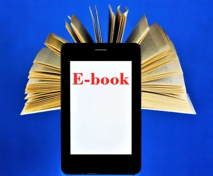 E-book-a good alternative to the printed edition. Stock Photos