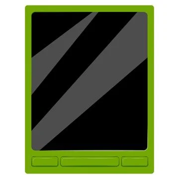 E-book green on white Stock Illustration