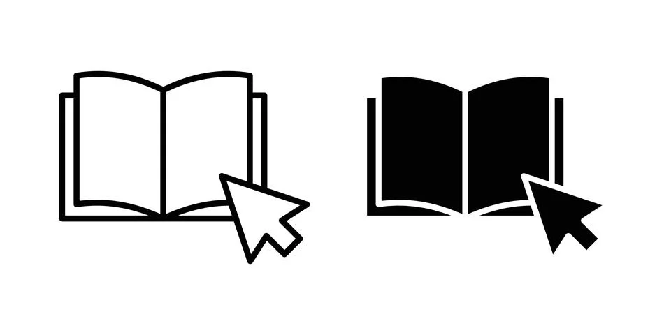 E-book icon vector symbol graphics Stock Illustration