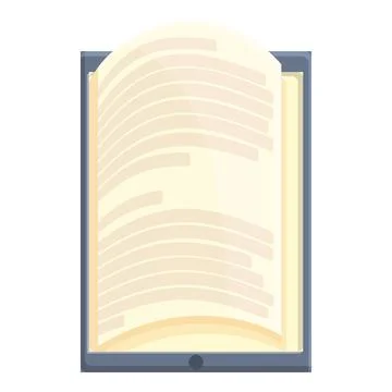 E-book new application icon, cartoon style 스톡 일러스트