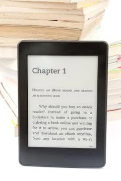 E-book reader Illustrazione stock