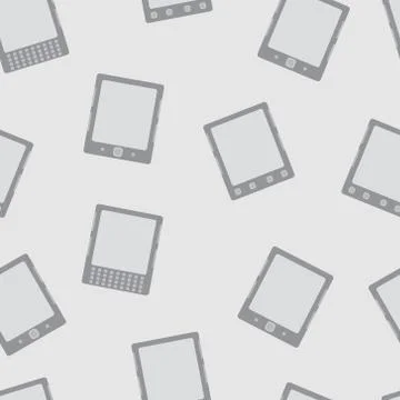 E-book reader minimal vector seamless pattern Stock Illustration