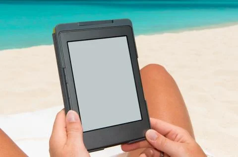 E-book reader Stock Photos