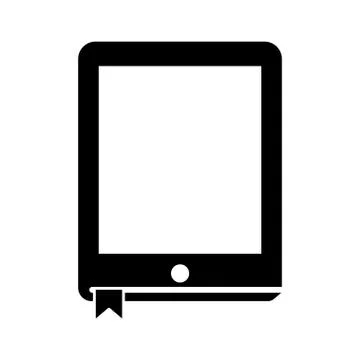 E-book vector icon, ebook symbol. Modern, simple flat vector illustration for Stock Illustration