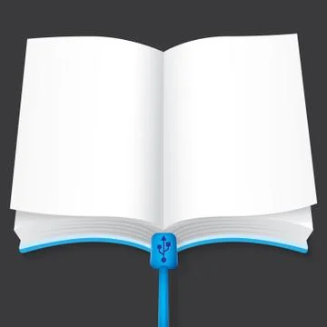 E-book vector Stock Illustration