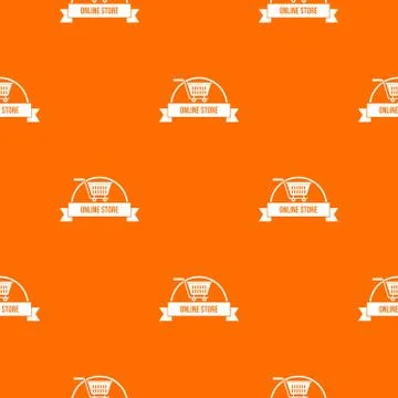 E business pattern vector orange Illustrazione stock