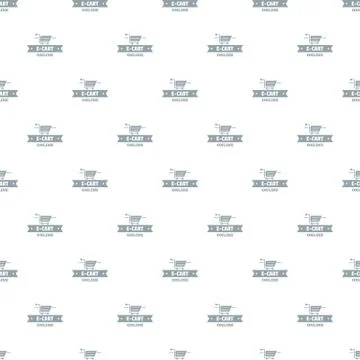 E cart pattern seamless Stock Illustration
