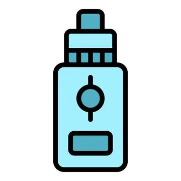 E cig bottle icon vector flat Stock Illustration