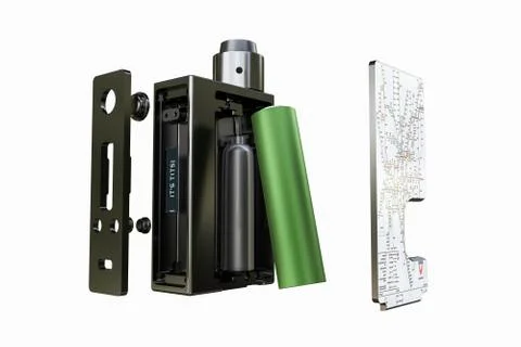 E-cig box mod Stock Illustration