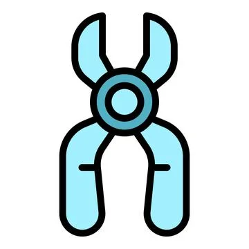 E cig scissors icon vector flat Stock Illustration