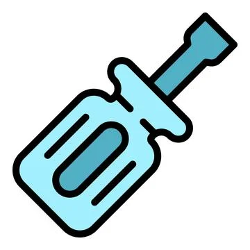E cig screwdriver icon vector flat Stock Illustration