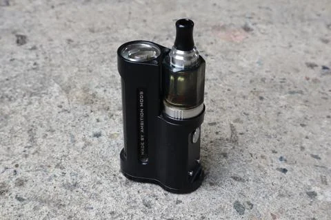 E cigarette  Mod, Pod System, vapor of electronic cigarette 스톡 사진