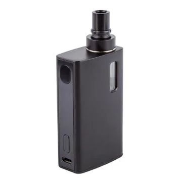 E-cigarette or vaping device isolated on white Stock Photos