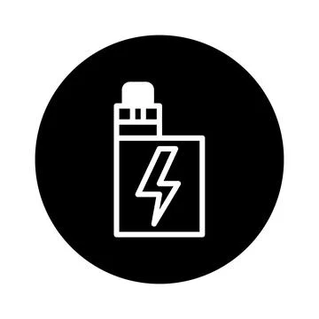 E-cigarette Vector Illustration Showcasing Modern Vaping Technology and Des.. Stock Illustration