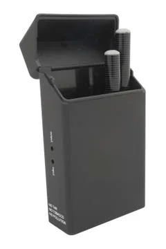 E-cigarettes in case Stock Photos