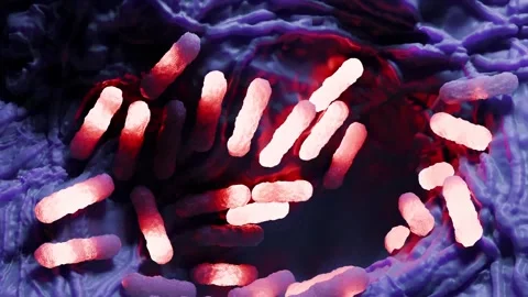 E. coli bacteria Stock Footage 305632385
