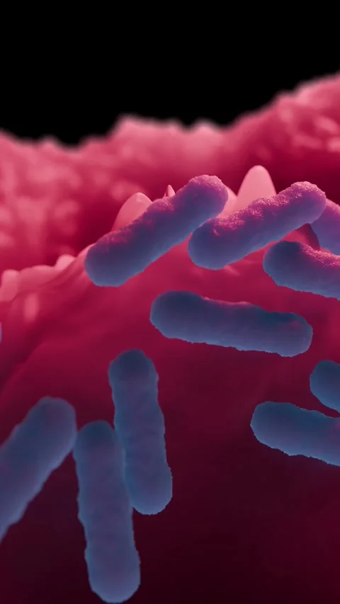 E. coli bacteria Stock Footage 305632399