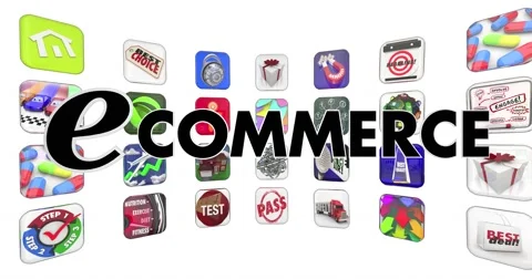 E-Commerce Apps Digital Wallet Program Mobile Software 4K Stock Footage 60797071