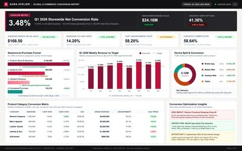 E-commerce Business Analytics Dashboard with Conversion Metrics and Sales Dat Stock Illustration