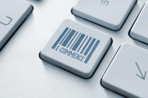 E-commerce button Stock Photos