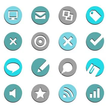 E-commerce Buttons Set Illustration