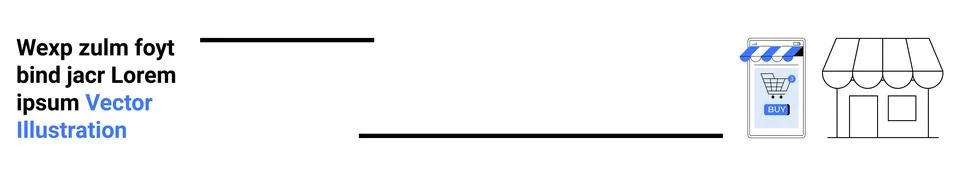 E-Commerce Card Reader and Storefront Icon Design for Online Shopping Themes Stock Illustration