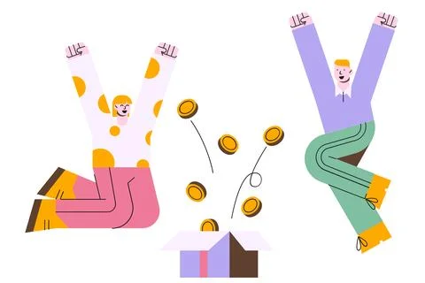 E-commerce Cashback or Refund Promotion Illustration 스톡 일러스트