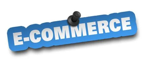 E commerce concept 3d illustration isolated Stockillustratie