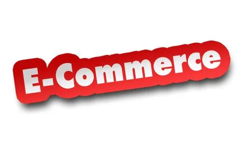 E commerce concept 3d illustration isolated Stock Illustration