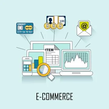 E-commerce concept Stock Illustration