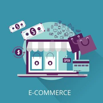 E-Commerce Concept Illustration Stock Illustration