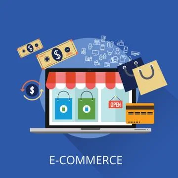 E-Commerce Concept Illustration Stock Illustration