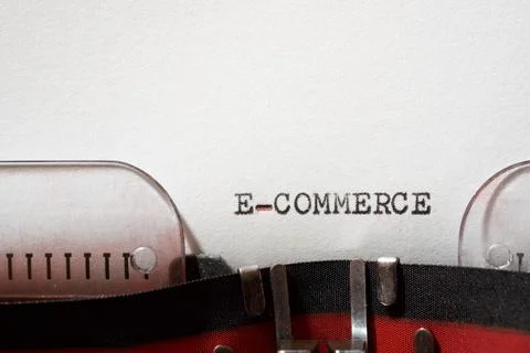 E-commerce concept view Stock Photos