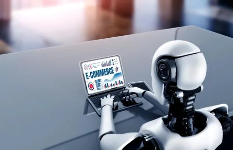 E-commerce data software provide modish dashboard for sale analysis Stock-Illustration